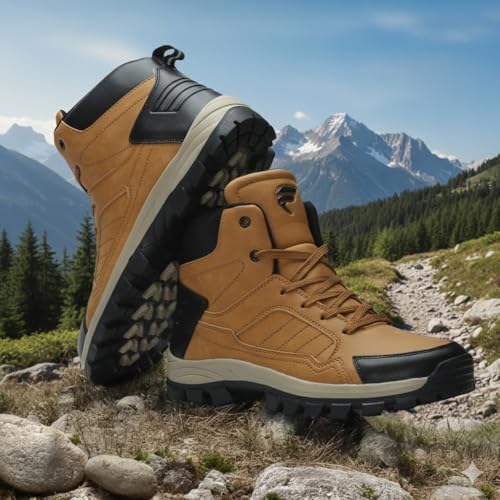 Image of THUNDER Men Classic Comfort Stylish Fashion Adventure Hiking Trekking Boots