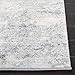 SAFAVIEH Brentwood Collection 8' x 10' Ivory/Grey BNT822A Modern Abstract Non-Shedding Living Room Bedroom Dining Home Office Area Rug