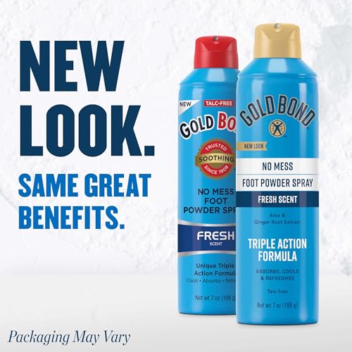 Gold Bond Foot Powder Spray, No Mess Talc-Free, 7 Oz., Fresh Scent - image 2