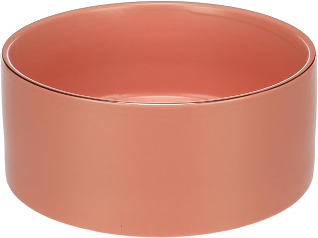 Flamingo Bebedero Perro de cerámica - Rosa - 1,2 L - Robusto y fácil de Limpiar Perros Grandes