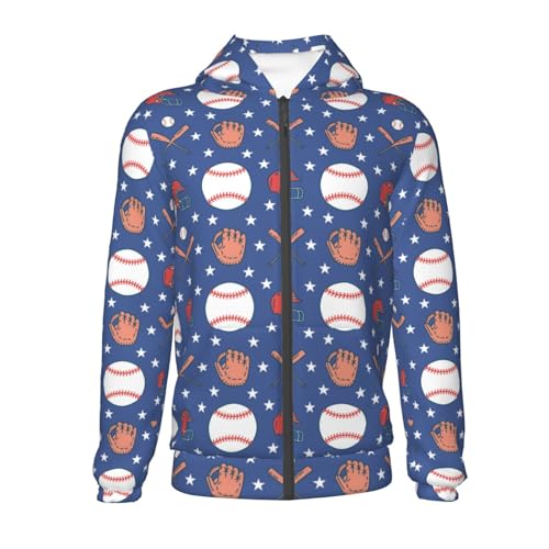 Balls Gloves Bat Helmet Kids Pullover Hoodies Boys Zip Up Sweatshirts Girls Athletic Clothes with Pocket2