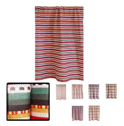 LUCA HOME Cortina para Puerta de Algodón y Poliéster Reciclado - 155x220cm | Estilo Versátil para...