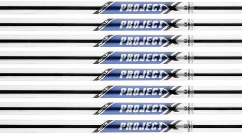 Project X Rifle 5.0 4-PW Steel Iron Satin Shafts .370 Parallel Tip - Set of 7 Shafts (Non-Flighted)