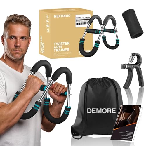Twister Arm Trainer Pro - Adjustable Shaker Twister Arm Chest Exerciser Home Workout Equipment for Men & Women, Portable Fitness Exercise Equipment, Ultimate Shoulder Muscle Training