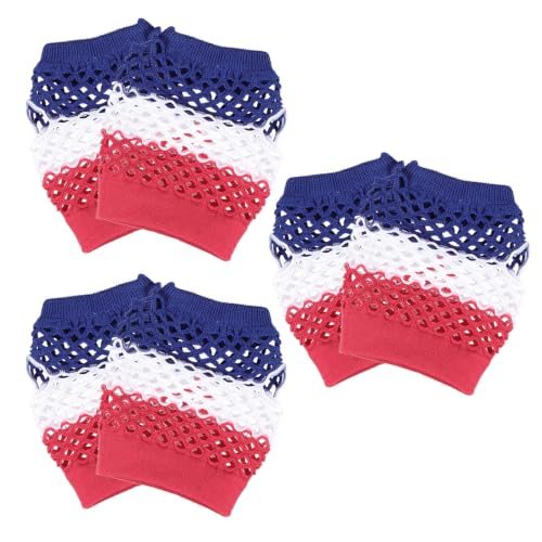 Guantes de red de la bandera estadounidense de diseño retro 6