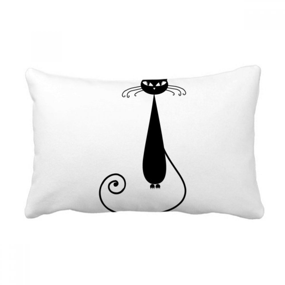 Oreiller lombaire chat noir cadeau idéal pour amoureux des chats