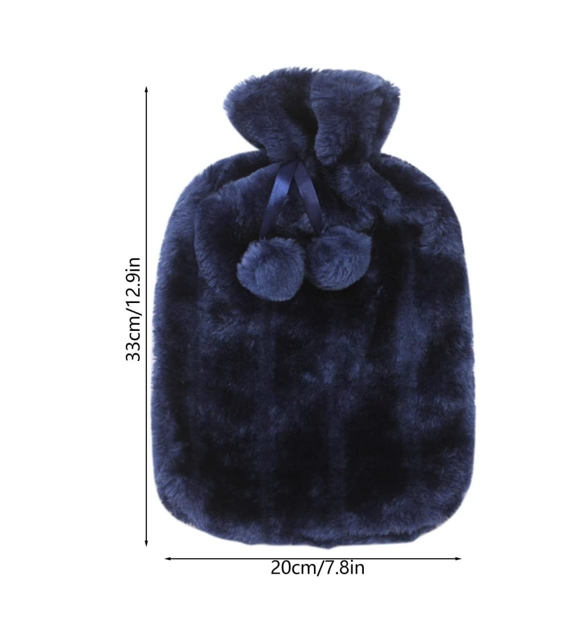 Wärmflasche Bettflasche Abnehmbare Und Waschbare Wärmflasche Mit Weichem Bezug, Wärmflasche Für Bett, Hand- Und Fußwärmer Hot Water Bag(Blue)