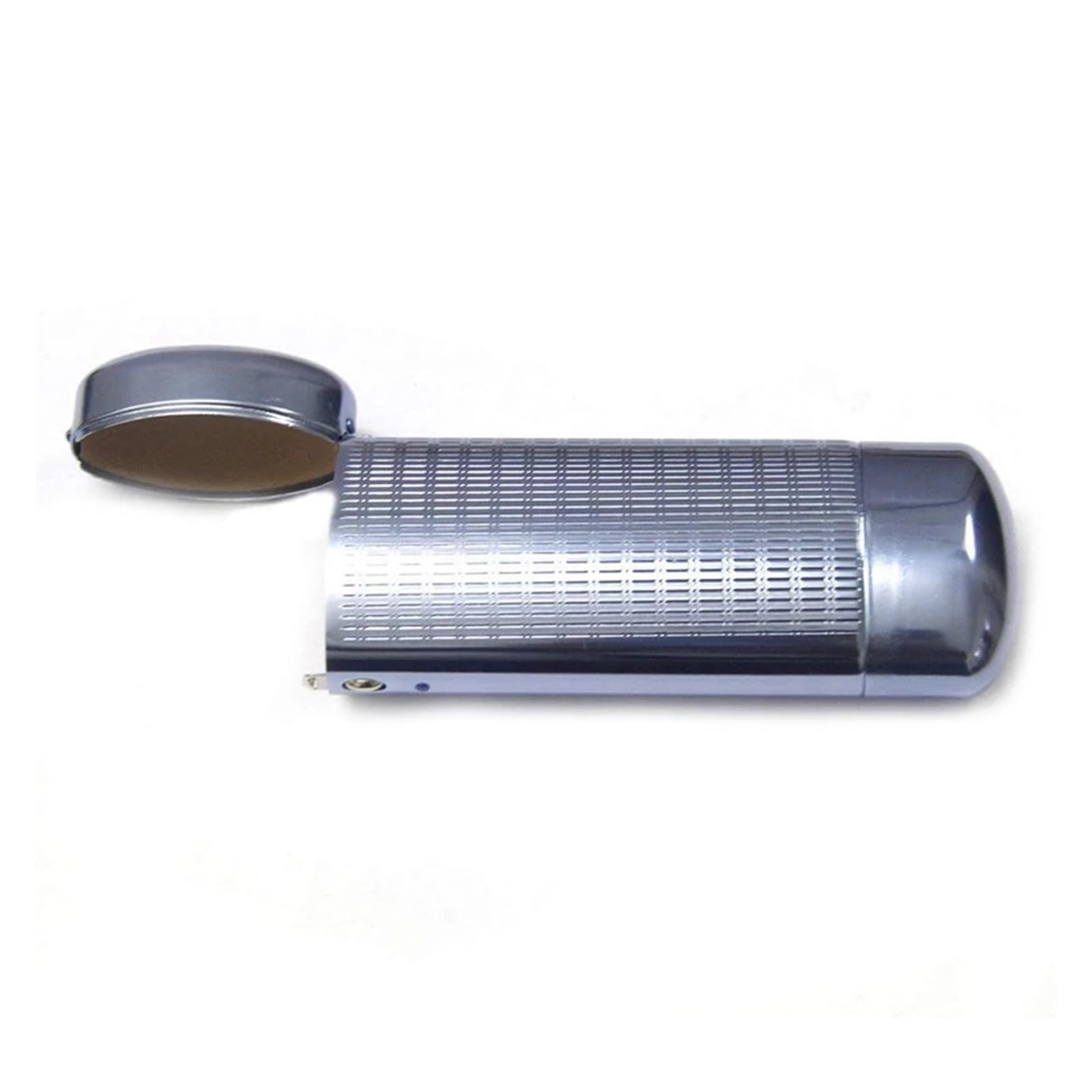 Generico 2 pezzi Custodia for occhiali, custodia rigida in alluminio for occhiali Scatola for occhiali a righe 160X73x42mm e 151X56x32mm