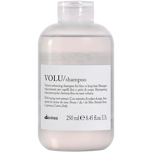 Davines VOLU Shampoo, Volume Shampoo For Fine, Thin Hair Types, Gentle Everyday Volumizing