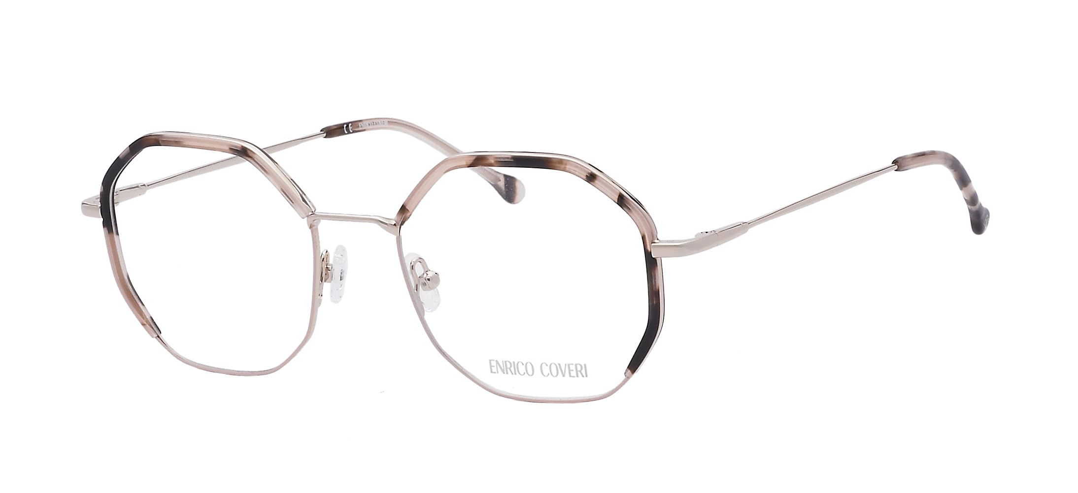Enrico Coveri Okulary korekcyjne ECV114 okulary damskie okrągłe oprawki, Gpk