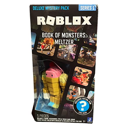 Roblox Deluxe Mystery Pack Action Figure Series 1 - Includes Exclusive Virtual Item (Choose Figure) (Book of Monsters Meltzer)