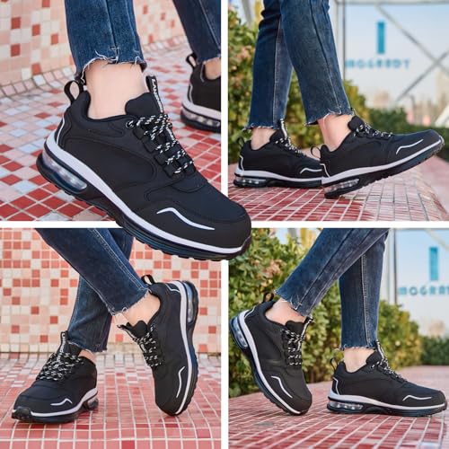 Image of LANSNBO Waterproof Shoes for Women Wide Width Non Slip Sneakers for Work Chefs Food Service Water Resistant Walking Shoe Lightweight Slip Resistant Fashion Footwear for Nurse