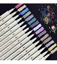 Marte Vanci Calligraphy Pens, Calligraphy Brush Pens Pack Of 6 For