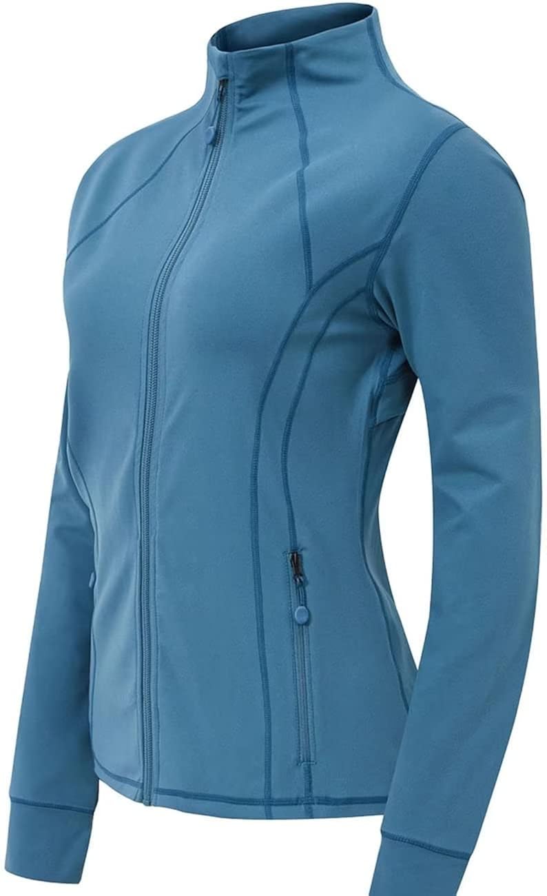 yuyangdpb Women's Sports Lightweight Full Zip-up Tight Workout Running Track Jacket