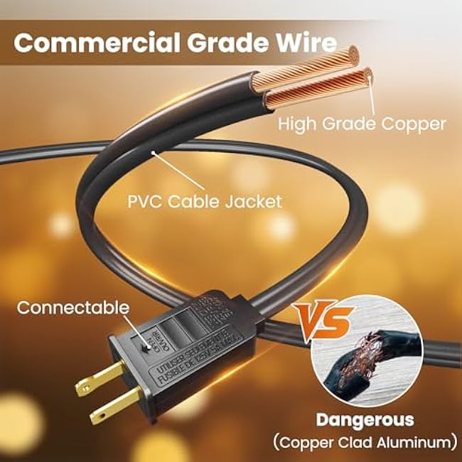 RTTY Outdoor String Lights 300ft, 3 Pack 100ft G40 Led Patio Globe Lights with 52pcs Bulbs,Shatterproof Waterproof Connectable Hanging for Porch Cafe Bistro Backyard Gazebo Balcony Deck Party