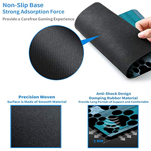 Rossy Mouse Pad, Dog Paw Prints On Wood Pattem Design Gaming Mousepad, Customized Mouse Pads For Laptop, Computers & Office, Mouse Mat With Cute Be Kind Stickers #TOP3