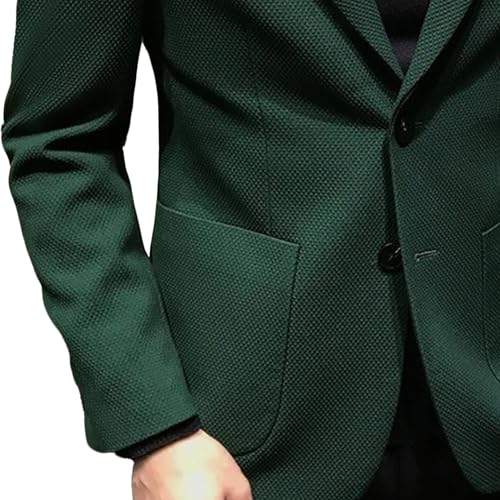 Men's Retro Business Casual Suit Slim Fit Suit Jacket 2 Button Blazer Dress Business Wedding Party Jacket3