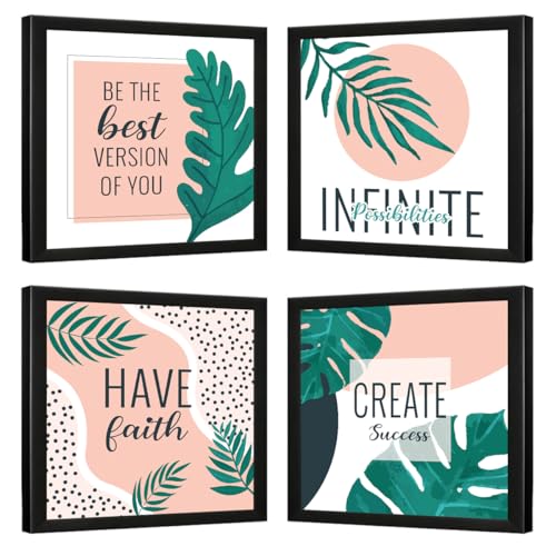 Image of Chaka Chaundh - Motivational Quote Frames - Inspirational Wall Quotes for OFFICE, STUDENT, STUDY ROOM - (11 X 11 Inches - Set of 4)