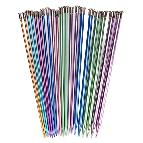 Aiguilles à tricoter en aluminium durable pour vos sessions de tricot et crochet