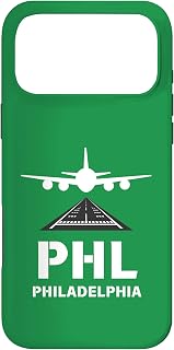 PHL Airport Philadelphia, PA Airplane Landing on Runway Case for iPhone 17 Pro Max
