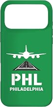 PHL Airport Philadelphia, PA Airplane Landing on Runway Case for iPhone 17 Pro Max