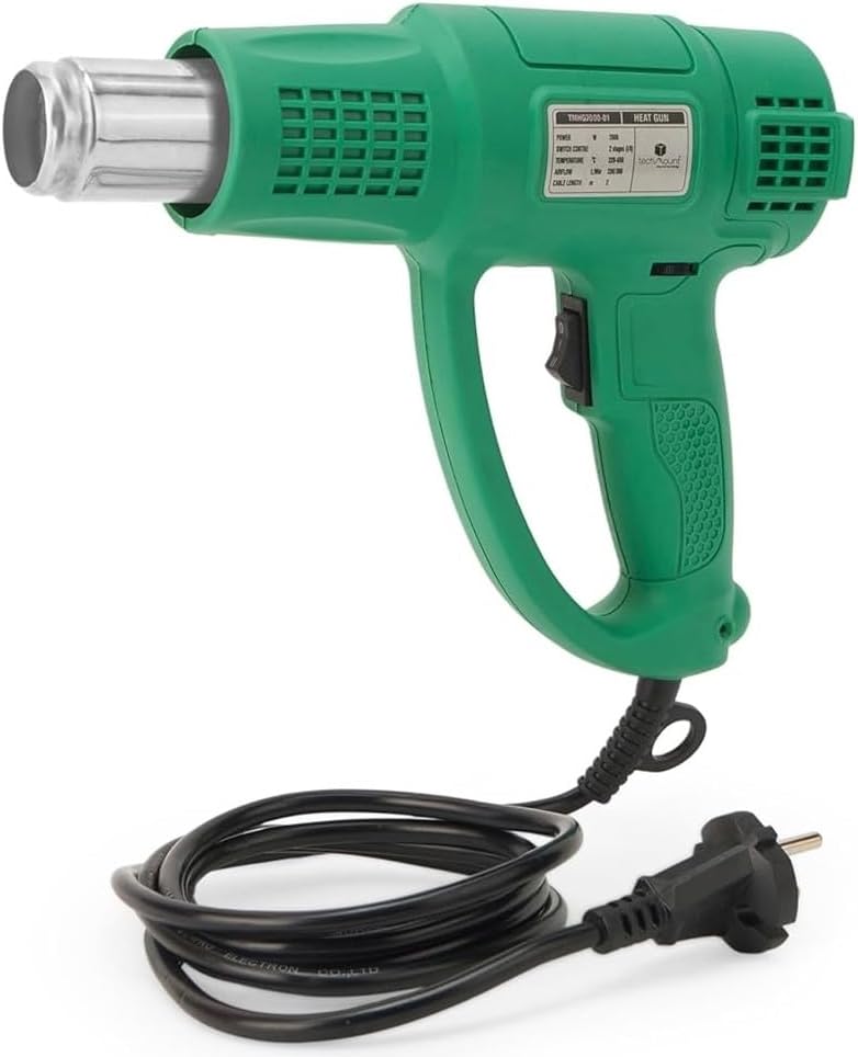 2000W High Speed Heat Gun Machine Variable Speed | Dual Temperature 50°C - 650°C | Copper Motor | Hot Air Gun Machine for Electronic Tasks, Paint Removing, Shrink Wrapping