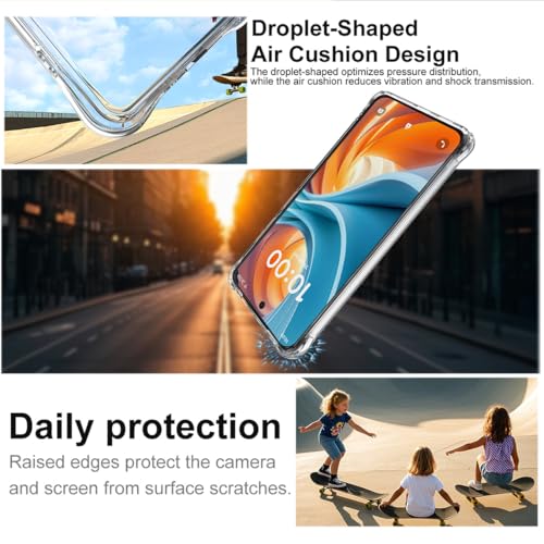 LinktCo for TCL NXTPAPER 70 Pro Case, Shockproof Transparent TPU Cover with Shockproof Corners, Slim Fit Phone Protector, Full Camera Lens Protection, Crystal Clear (Transparent, TCL NxtPaper 70 Pro) by Generic - Used condition - Image 2