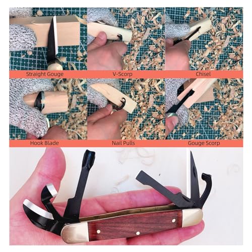 Yowings Splinter Carvin' 6In Traditional Folding Whittling Knife With 1.5In Detail Blade thumb #2