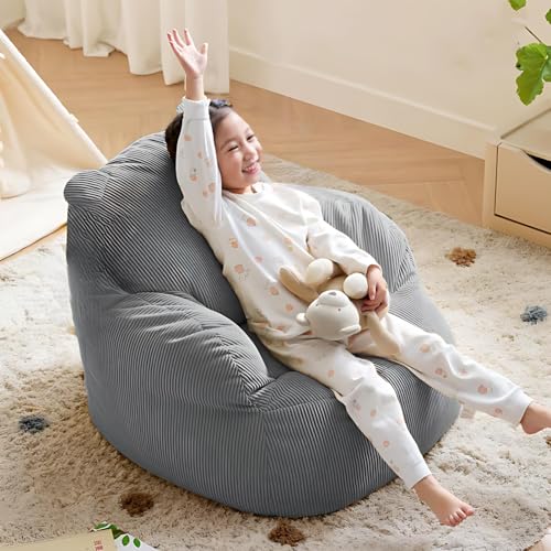 ベビーチェア ベビーソファー ドーパミン ソファ 一人掛け 小さめ ミニ キッズ ソファ クッション 低座面26cm 三面ガード設計 コーデュロイ生地 ビーズクッション 子供用 キッズソファ 赤ちゃんソファ カバー取り外し 軽量 洗濯可能 低反発 幅70×