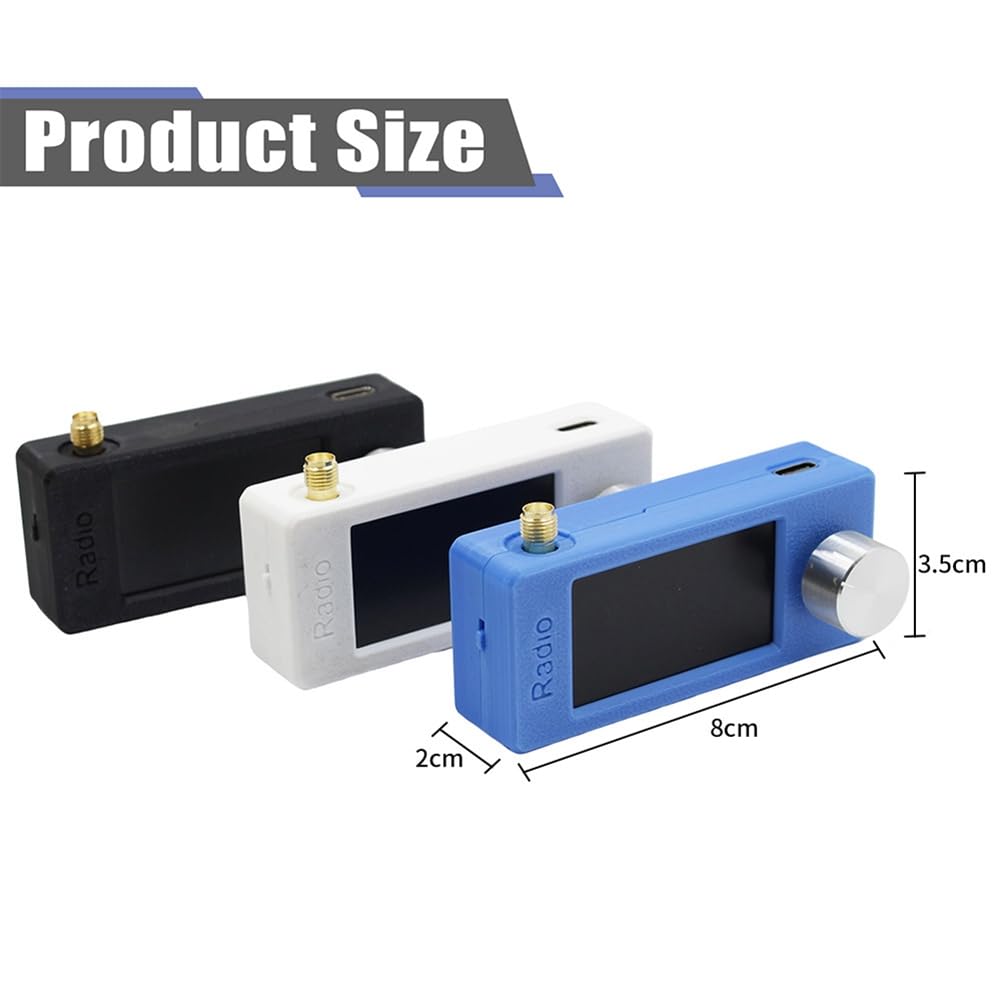 Radio de Bolsillo SI4732 con Pantalla IPS de 1,9 Pulgadas, 0,5-108 MHz, LSB, USB, Am, FM, Receptor de Radio para Todas Las Bandas, Color