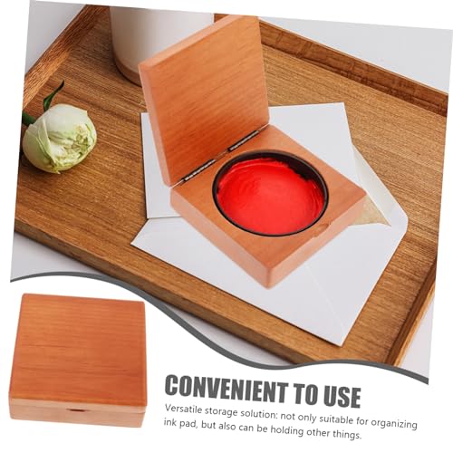 Caja de sello de madera de 3 piezas SHINEOFI para tinta de caligrafía 7