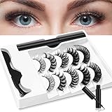 Russian Volume Strip Magnetic lashes,DD curly magnetic lashes, Magnetic eyelash with eyeliner kit, Reusable false lashes