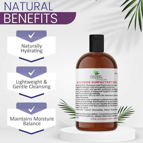 Image of Dr Joe Lab Decyl Glucoside Natural Surfactant - Surfactants for Soap Making, Lauryl Glucoside, DIY Shower Gel, Skin Care, Body and Face Wash, Plant Derived, Natural - 8 Oz