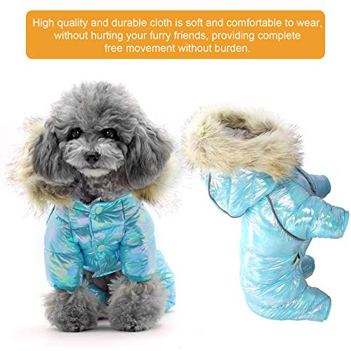 DECDEAL Roupas para animais de estimação Casaco impermeável para animais de estimação com chapéu Rou