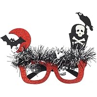 SAFIGLE Montura de Gafas de Piel Disfraz Divertido de Halloween