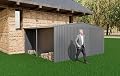 espidoo 14x12ft Metal Outdoor Storage Shed: Dual Function Tool & Firewood Shed - Apex Roof Design with Durable Vents - Easy Step-by-Step Assembly for Backyard & Garden Organization