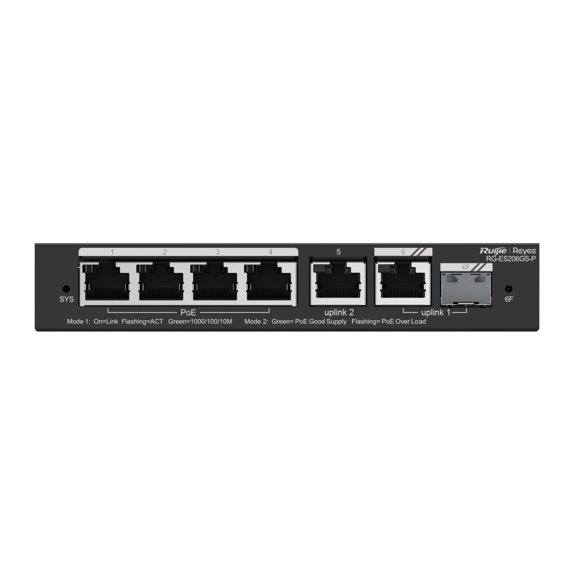 Ruijie Reyee 6-Port Smart Gigabit PoE Switch RG-ES206GS-P