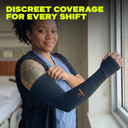 Image of ARMORAY Arm Sleeves for Men and Women - UV Sun Protection Cooling Compression - Tattoo Cover Up Sleeve for Daily Wear & Work