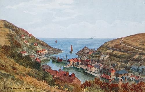 Tableau Polperro par Alfred Robert Quinton | Impression Vintage 60x90cm