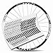 Kit d'autocollants pour jantes de vélo Rim Progress DYN 29" MTB BTT B (Blanc)