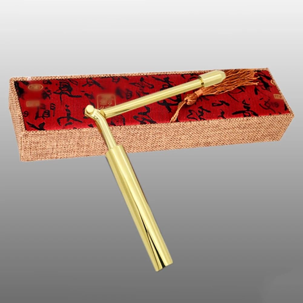 Detector de Metales Varilla de detección plegable de cobre puro, herramienta de detección de Feng Shui, varillas de agua, Detector de oro, piezas de herramientas, 1 Uds. Herramientas para buscar tesor