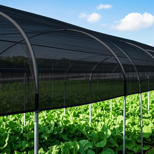 Image of winemana Black Shade Cloth 40%, 5x20 FT Mesh Tarp - Garden Shade for Greenhouse, Patio, Vegetables, Plants Cover and Chicken Coops, Sun Shade Net for Outdoor Protection with Reinforced Grommets
