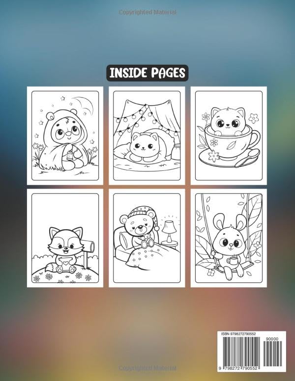 Cozy Buddies Coloring Book: 50 unique cozy buddy designs to spark creativity, relax your mind, and enjoy hours of stress-free coloring fun. image 3