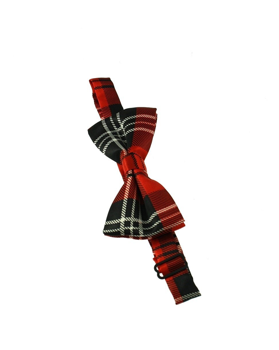 Zac's Alter Ego Fancy Dress Tartan Print Formal Bow Tie