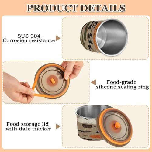 Contenedor de café de acero inox. 900ml con tapa hermética miniatura 4