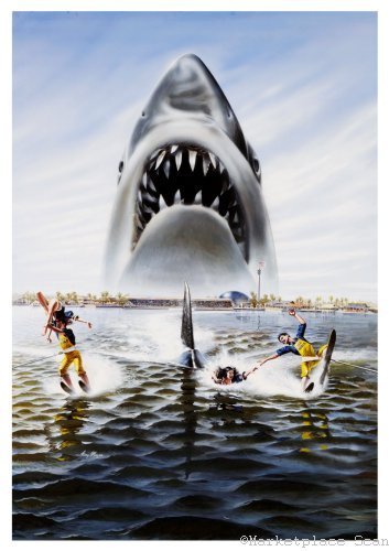 SF・ファンタジー・ホラー JAWS MOVIE POSTER 3D SF