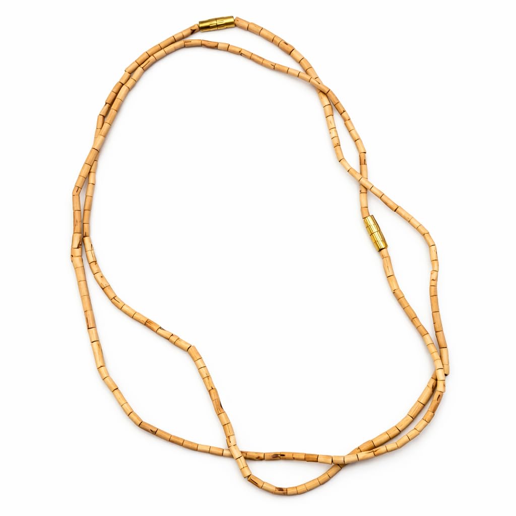Tulsi Kanthi Mala Single Round | Natural Tulsi Wood Beads Necklace | Spiritual Mala for Meditation, Chanting & Daily Wear | Lightweight Sacred Tulsi Necklace for Men & Women-image-6