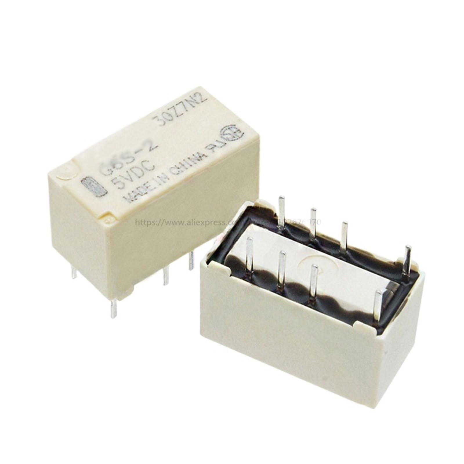 Relais G6S-2 DC12V DPDT de haute précision mécanique pour circuit imprimé