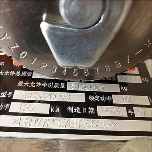 Timbro per targhe in metallo, goffratrice semiautomatica per artigianato e personalizzazione, include morsetto, piano di lavoro 135 mm x 200 mm