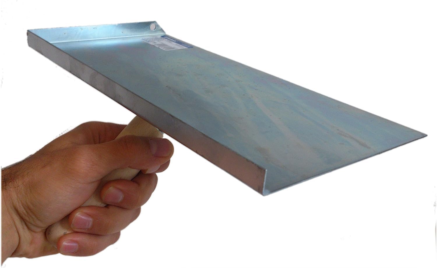 Pointing Brickwork Galvanised Hawk & 5 Stainless Steel Finger Trowel Set, Jointing - Image 3
